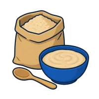kama — illustration of kama (Estonian flour mix)