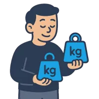 kilogramm — ілюстрація: кілограм