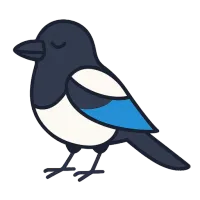 harakas — illustration of magpie