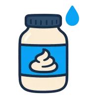 majonees — illustration of mayonnaise