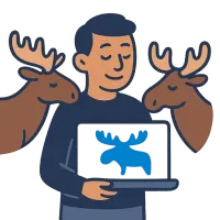 põder — illustration of moose