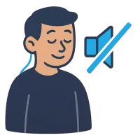 tumm — illustration of mute