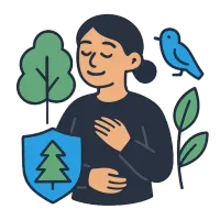 looduskaitseala — illustration of nature reserve