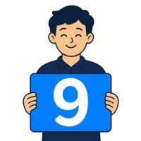 üheksa — illustration of nine