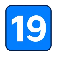 üheksateist — illustration of nineteen