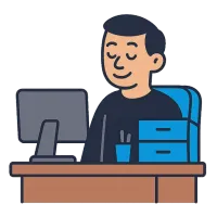 kontorimööbel — illustration of office furniture