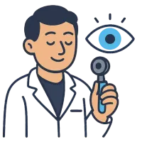 silmaarst — illustration of ophthalmologist