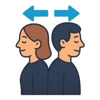 vastassuund — illustration of opposite direction