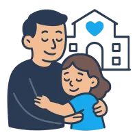 lastekodu — illustration of children's home