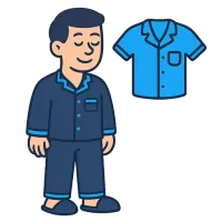 pidžaama — illustration of pajamas