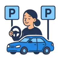 parkla — иллюстрация: стоянка