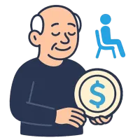 pensionär — illustration of pensioner