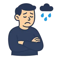 pessimistlik — illustration of pessimistic