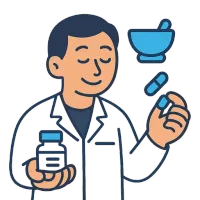 apteeker — illustration of pharmacist