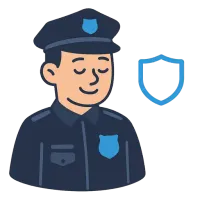 politseinik — illustration of police officer