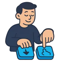 vajutus — illustration of press