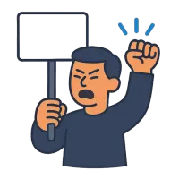 protestima — illustration of to protest