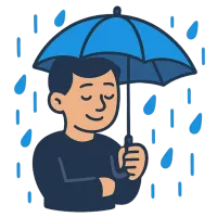 vihmane — illustration of rainy