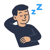 puhkama — illustration of to rest