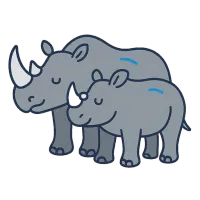 ninasarvik — illustration of rhinoceros