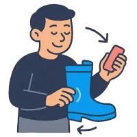 kummik — illustration of rubber boot