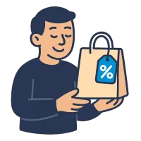 sale — illustration of slim