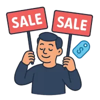 müük — illustration of sale