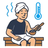 saun — ілюстрація: сауна