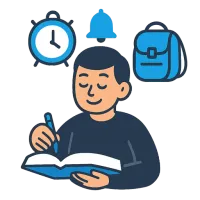 kooliaeg — illustration of school time