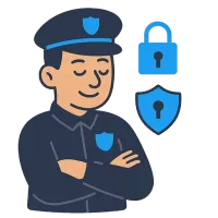 turvamees — illustration of security guard