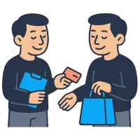 müüja — illustration of seller