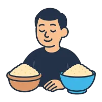 manna — illustration of semolina