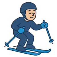 suusataja — illustration of skier