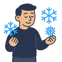 lumehelves — illustration of snowflake