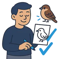 varblane — illustration of sparrow