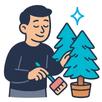 kuusepuu — illustration of spruce tree