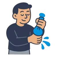 pigistama — illustration of to squeeze
