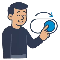 lülitama — illustration of to switch