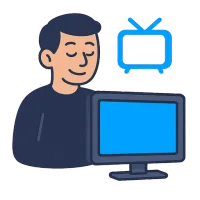 televiisor — ілюстрація: телевізор