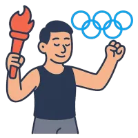 olümpiamängud — illustration of the Olympics