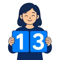 kolmteist — illustration of thirteen