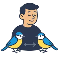 tihane — illustration of titmouse