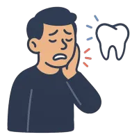 hambavalu — illustration of toothache