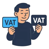 käibemaks — illustration of value-added tax