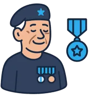 veteraan — illustration of veteran