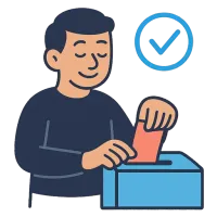 hääletus — illustration of vote