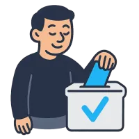 hääletamine — illustration of vote