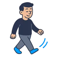 jalutama — illustration of to walk