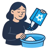 pesupulber — illustration of washing powder