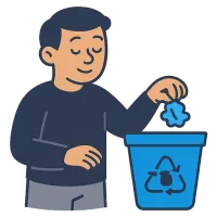 jäätmed — illustration of waste